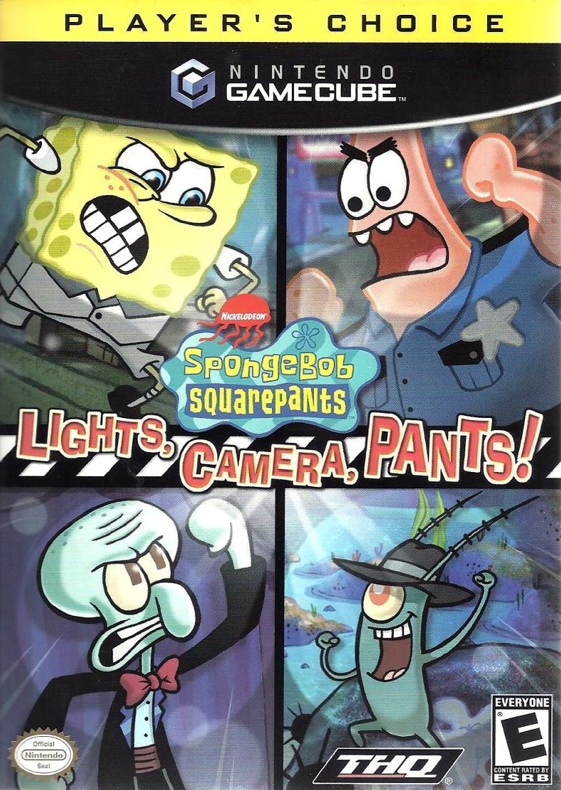 Capa do jogo SpongeBob SquarePants: Lights, Camera, Pants!
