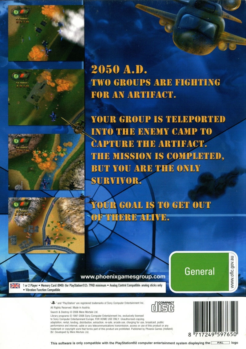 Capa do jogo Search & Destroy