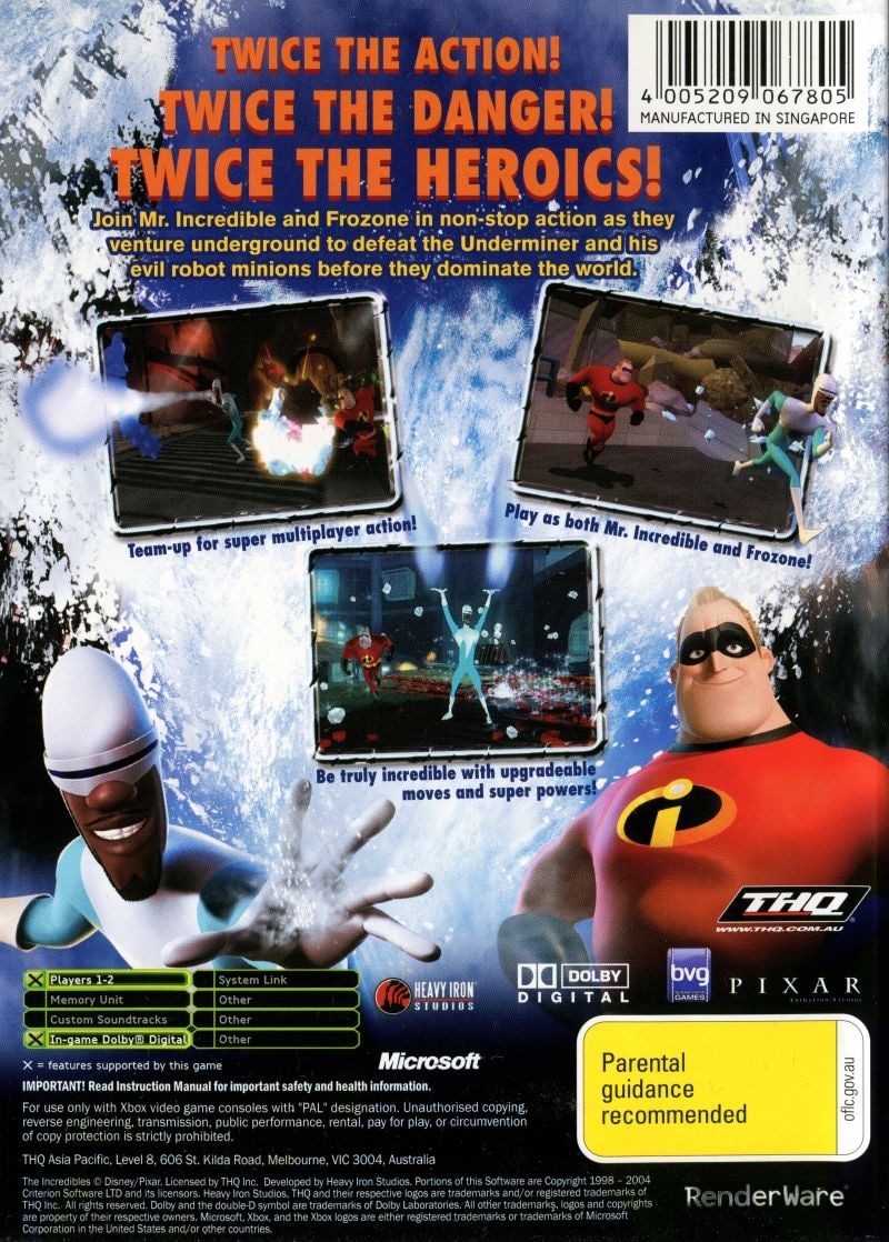 Capa do jogo The Incredibles: Rise of the Underminer