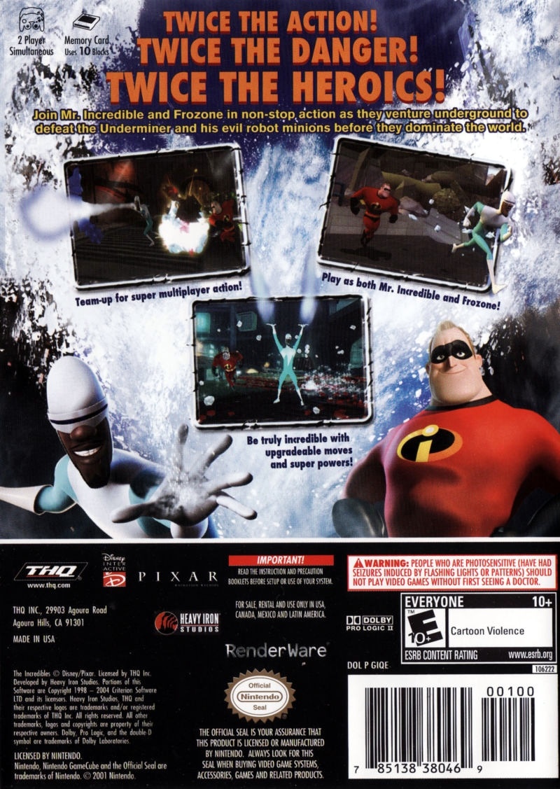 Capa do jogo The Incredibles: Rise of the Underminer