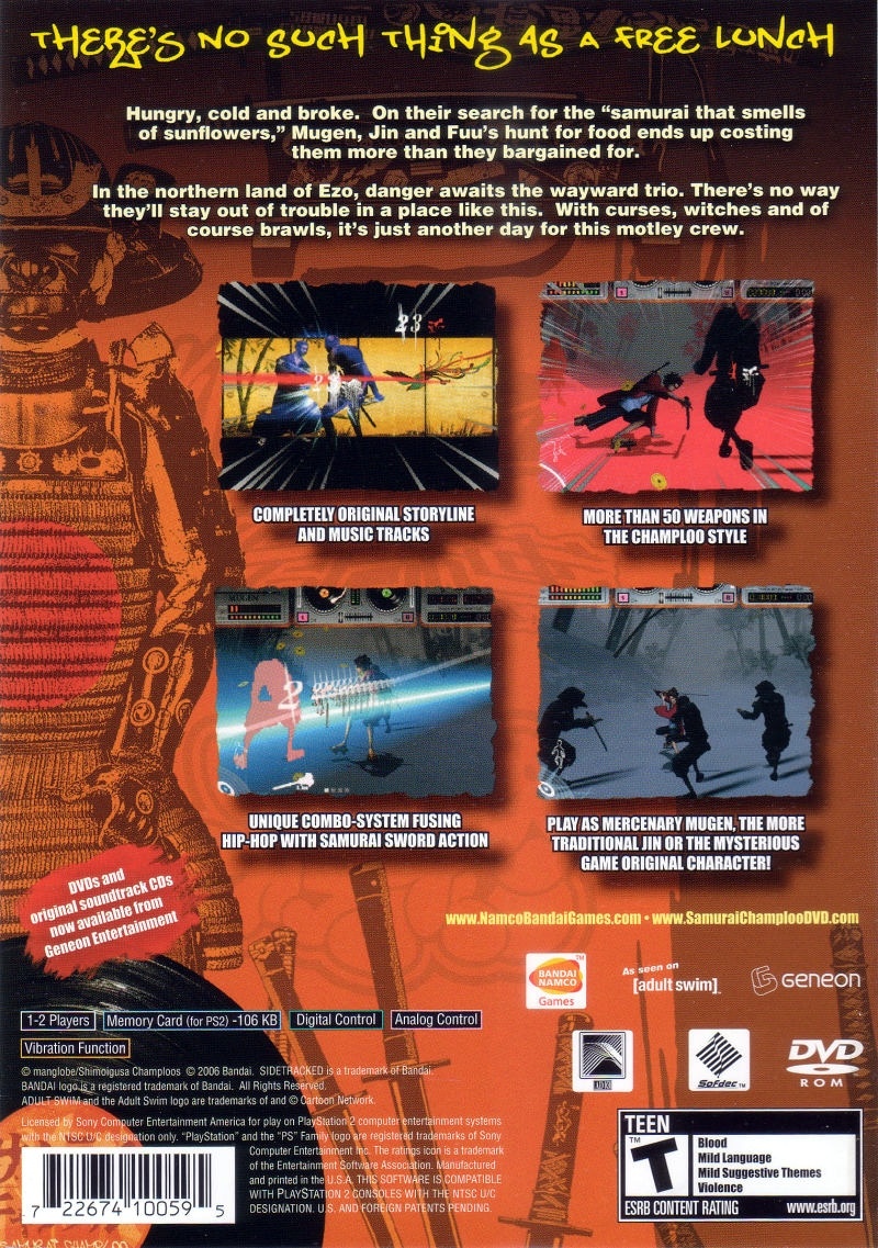 Capa do jogo Samurai Champloo: Sidetracked