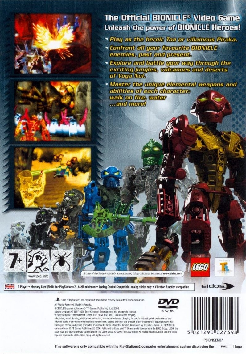 Capa do jogo Bionicle Heroes