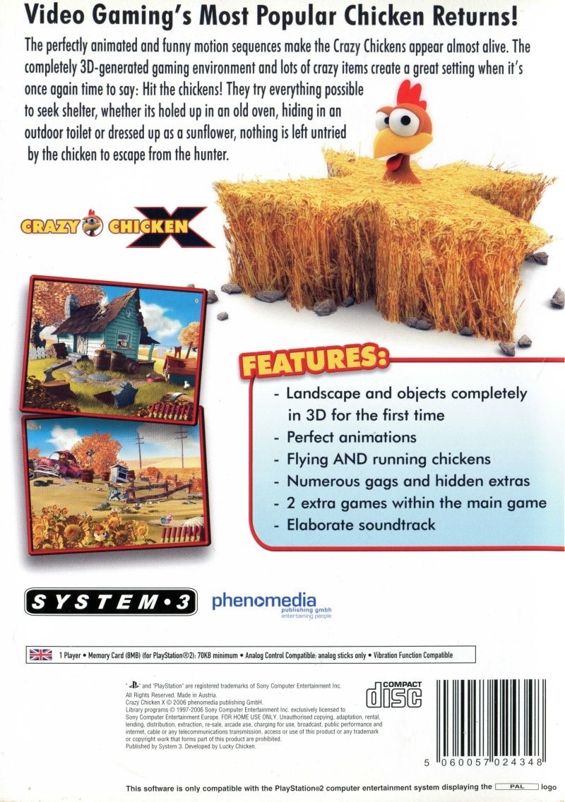 Capa do jogo Crazy Chicken X