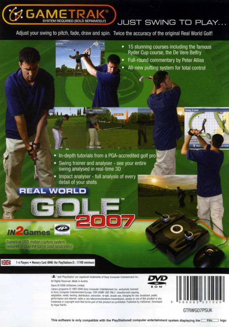 Capa do jogo Real World Golf 2007