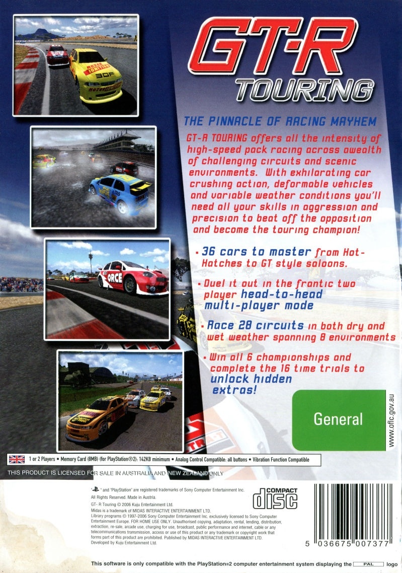 Capa do jogo GT-R Touring