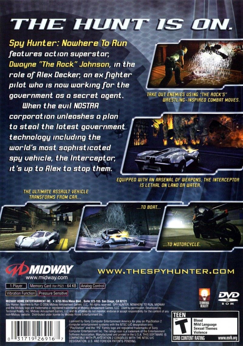 Capa do jogo Spy Hunter: Nowhere to Run