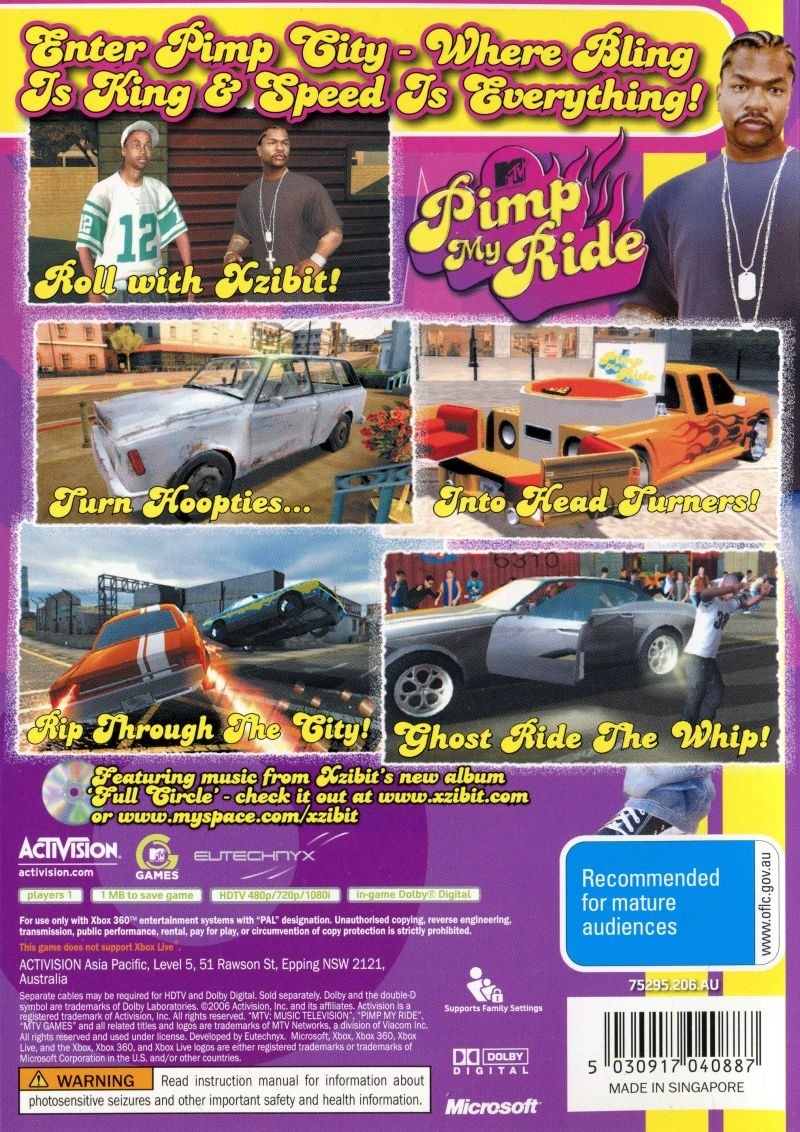 Capa do jogo MTV Pimp My Ride