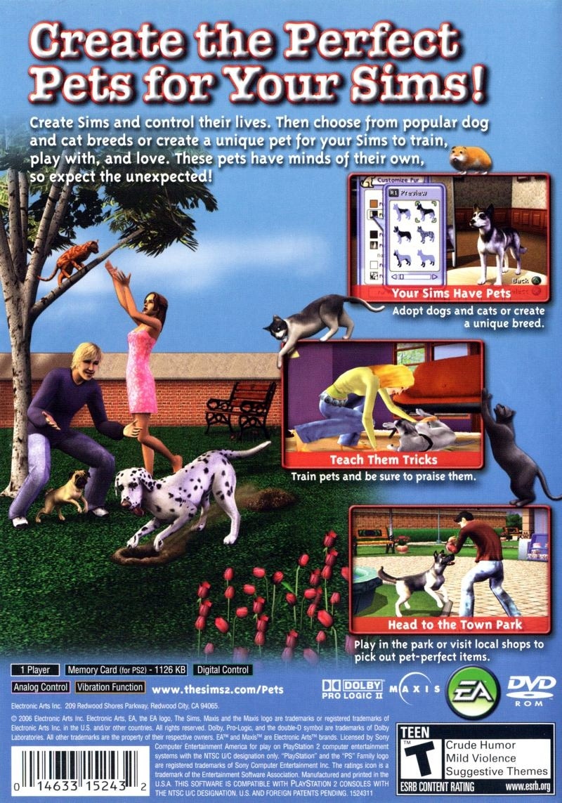 Capa do jogo The Sims 2: Pets