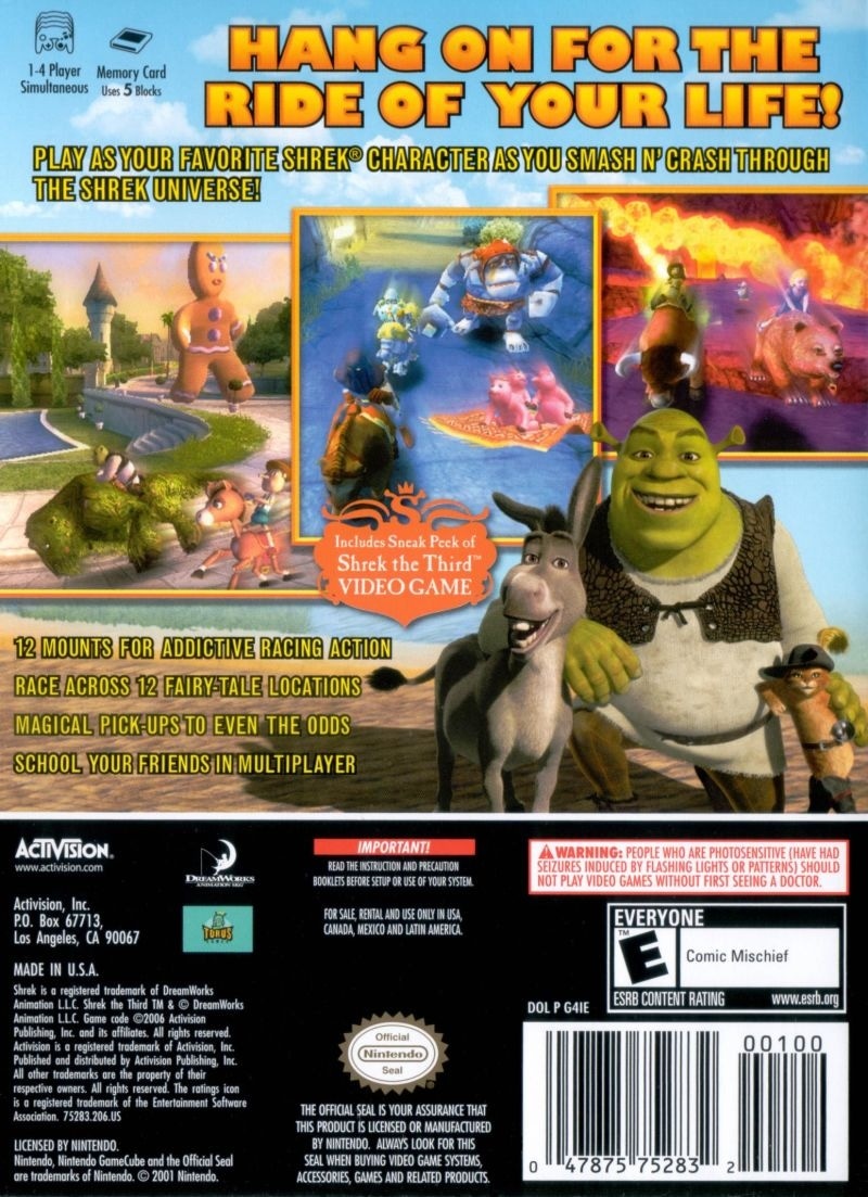 Capa do jogo Shrek Smash N Crash Racing