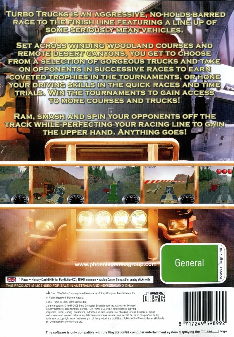 Capa do jogo Turbo Trucks