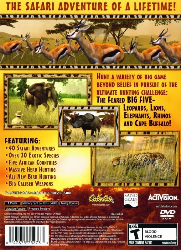 Capa do jogo Cabelas African Safari