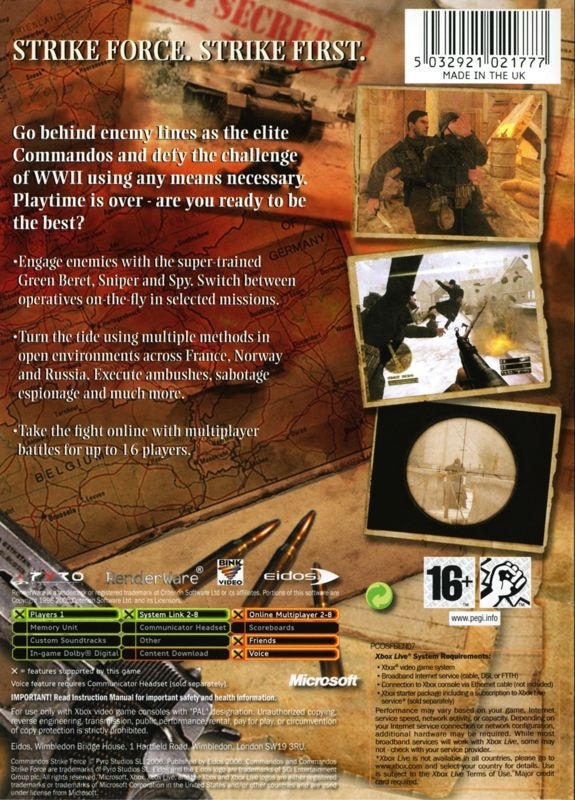 Capa do jogo Commandos: Strike Force
