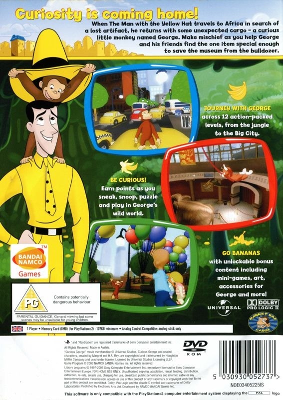 Capa do jogo Curious George