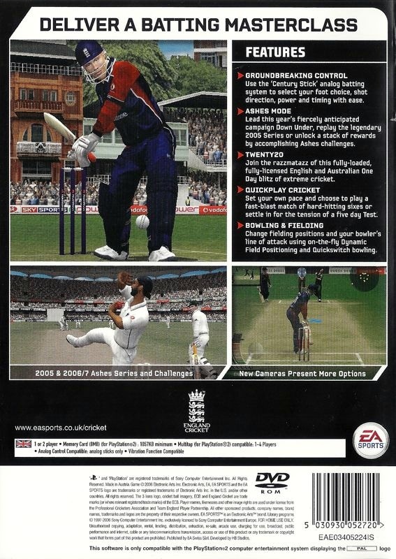 Capa do jogo Cricket 07