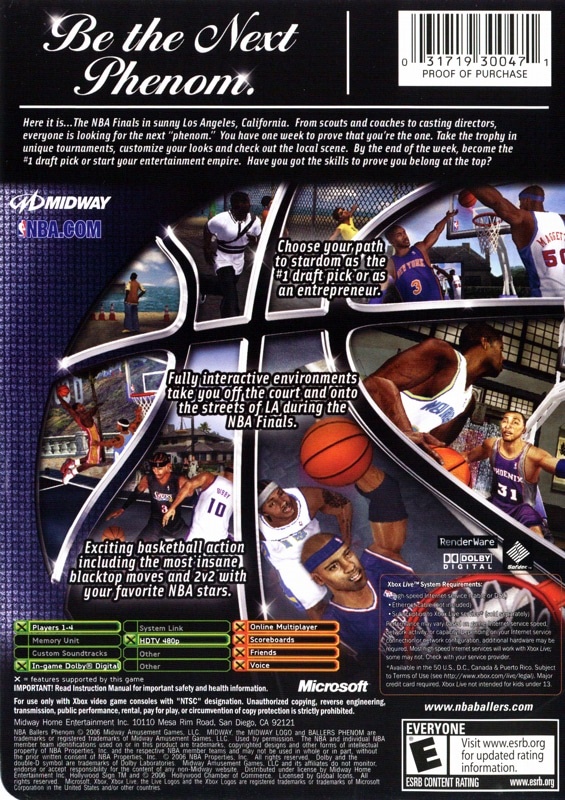 Capa do jogo NBA Ballers: Phenom