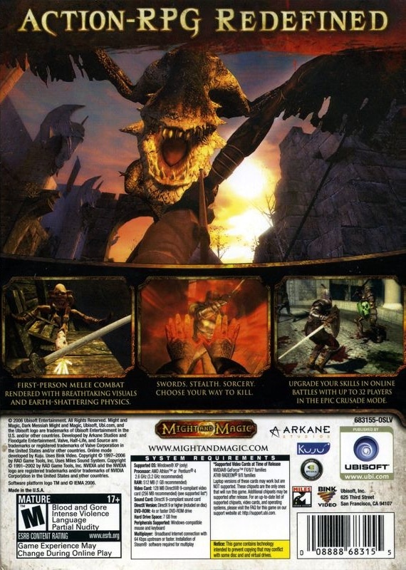 Capa do jogo Dark Messiah of Might and Magic