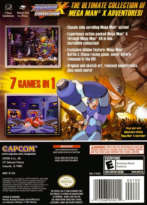 Capa do jogo Mega Man X Collection