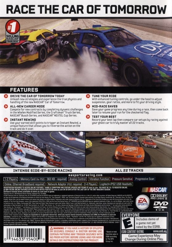 Capa do jogo NASCAR 08