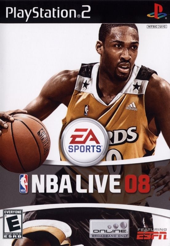 Capa do jogo NBA Live 08