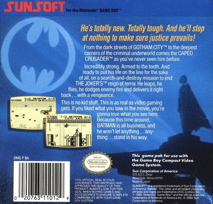 Capa do jogo Batman: The Video Game