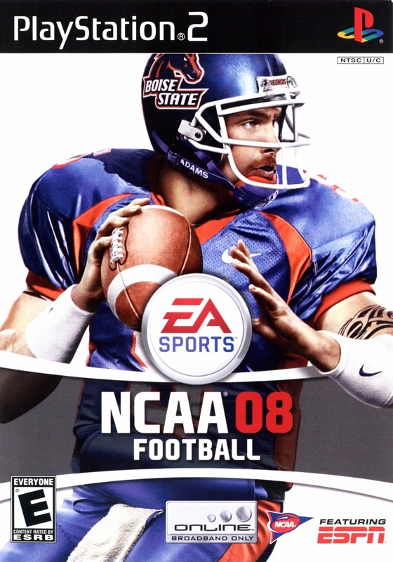 Capa do jogo NCAA Football 08