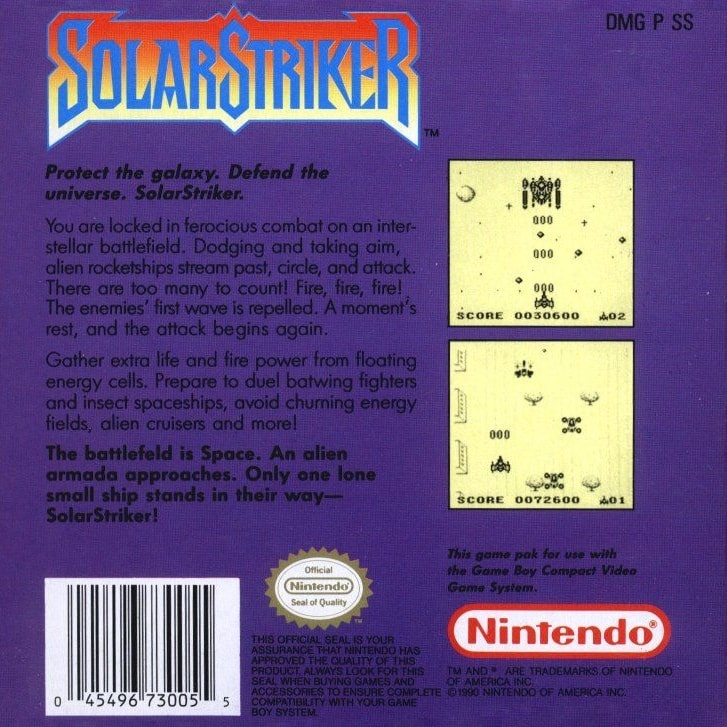 Capa do jogo Solar Striker