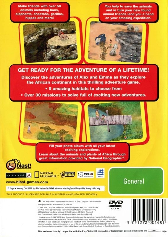 Capa do jogo National Geographic Safari Adventures: Africa