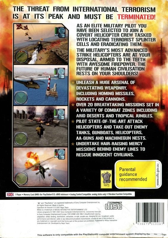 Capa do jogo Operation Air Assault 2