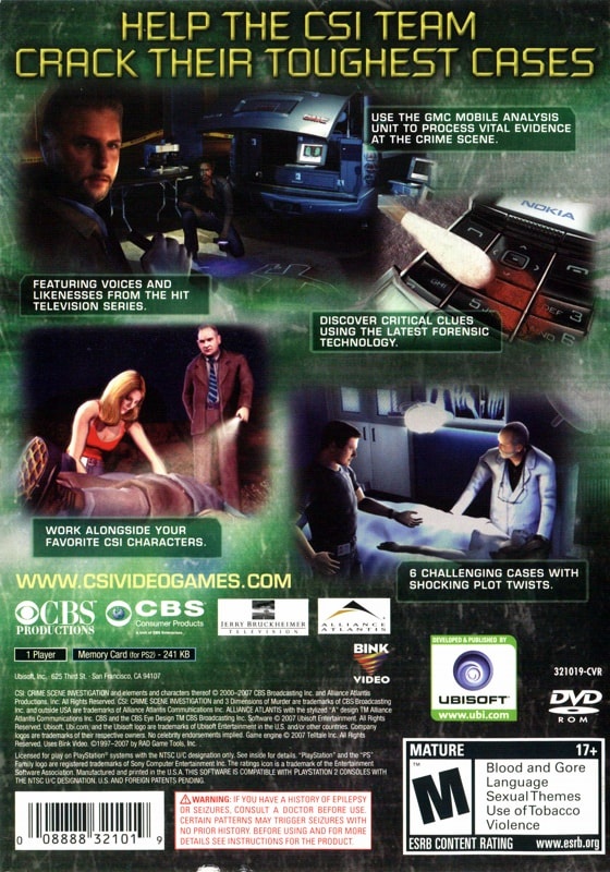 Capa do jogo CSI: Crime Scene Investigation - 3 Dimensions of Murder