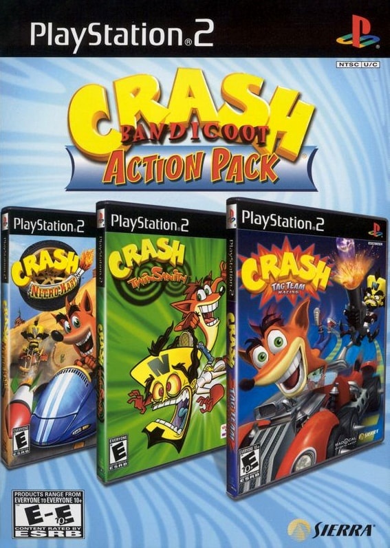 Capa do jogo Crash Bandicoot Action Pack