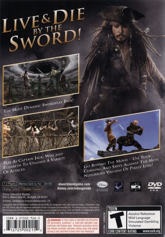 Capa do jogo Pirates of the Caribbean: At Worlds End