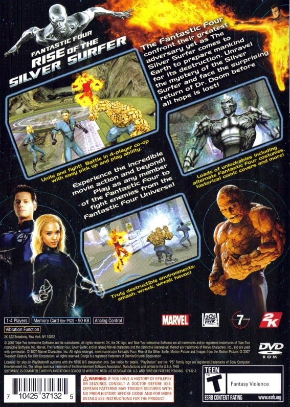 Capa do jogo Fantastic Four: Rise of the Silver Surfer