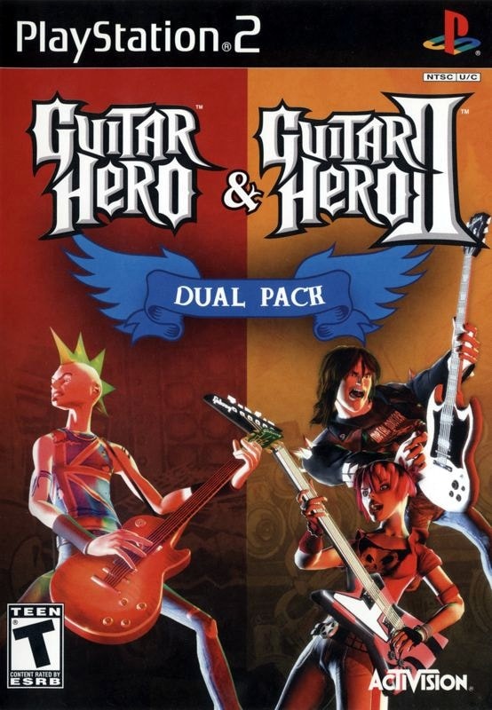 Capa do jogo Guitar Hero & Guitar Hero II Dual Pack