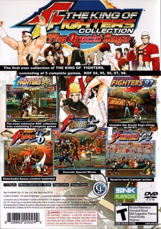 Capa do jogo The King of Fighters Collection: The Orochi Saga