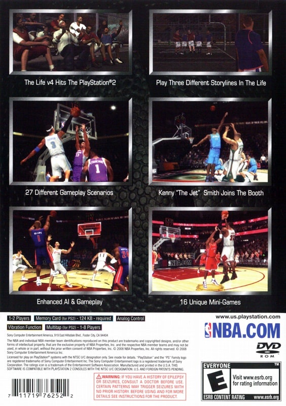 Capa do jogo NBA 09: The Inside