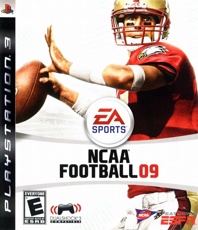 Capa do jogo NCAA Football 09