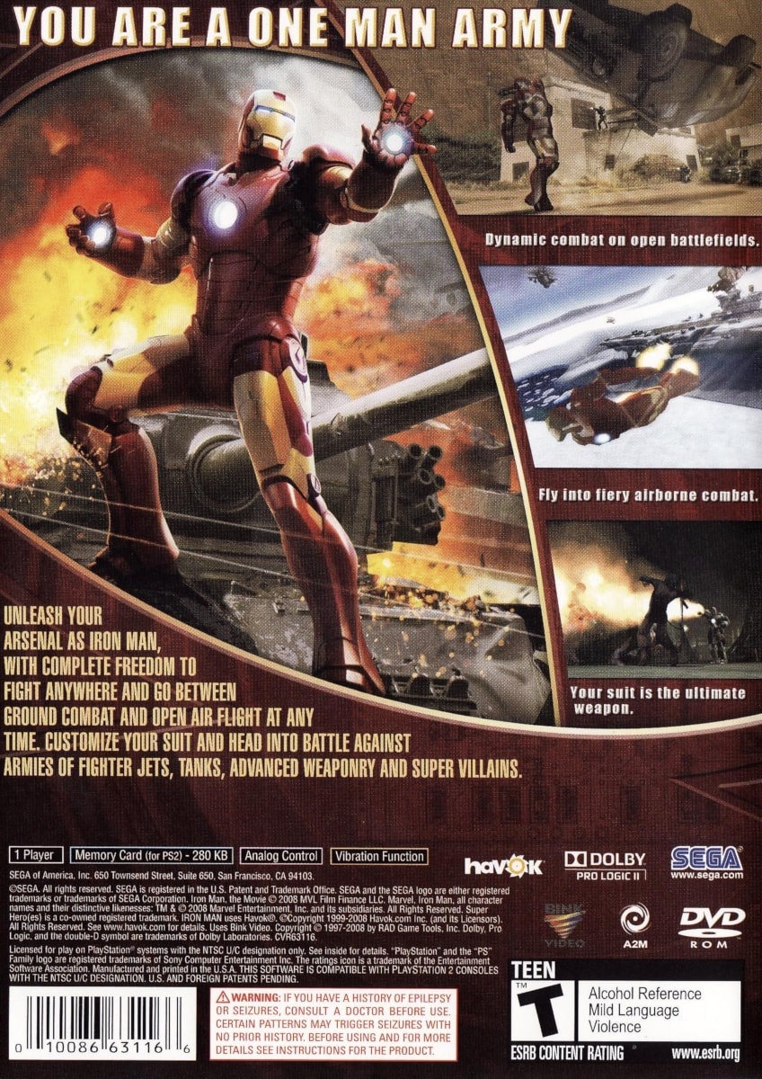 Capa do jogo Iron Man