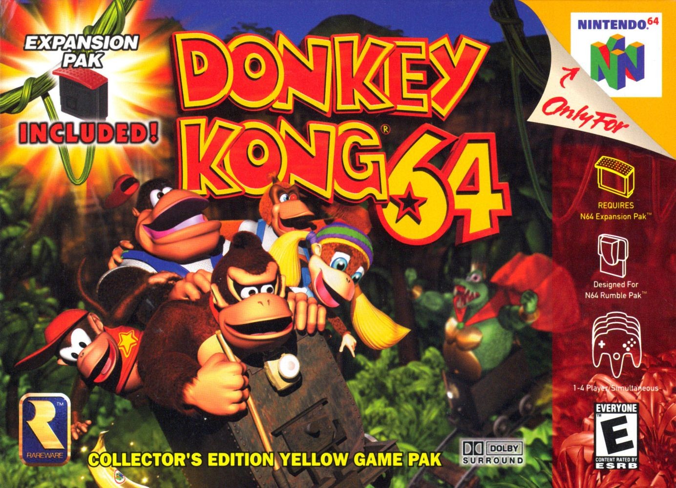 Capa do jogo Donkey Kong 64