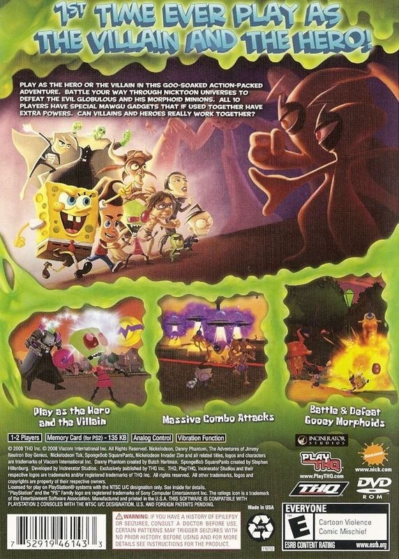 Capa do jogo SpongeBob SquarePants Featuring Nicktoons: Globs of Doom