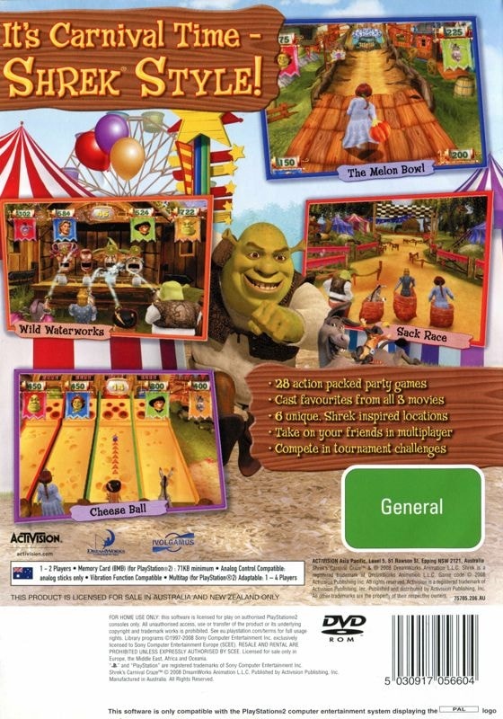 Capa do jogo Shreks Carnival Craze Party Games