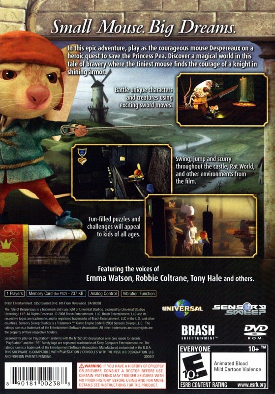 Capa do jogo The Tale of Despereaux