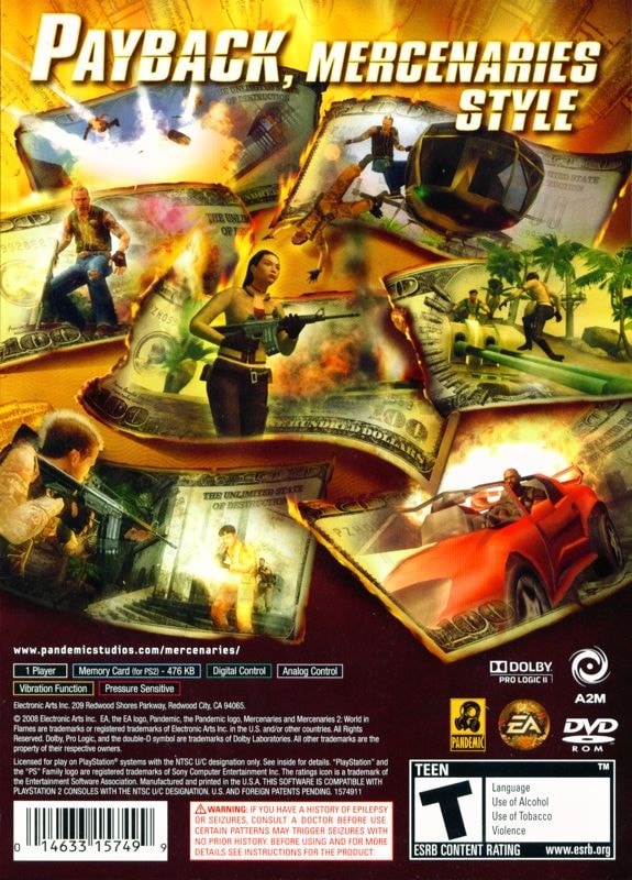 Capa do jogo Mercenaries 2: World in Flames