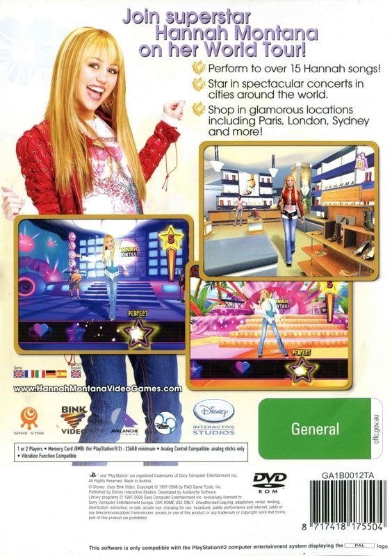 Capa do jogo Hannah Montana: Spotlight World Tour