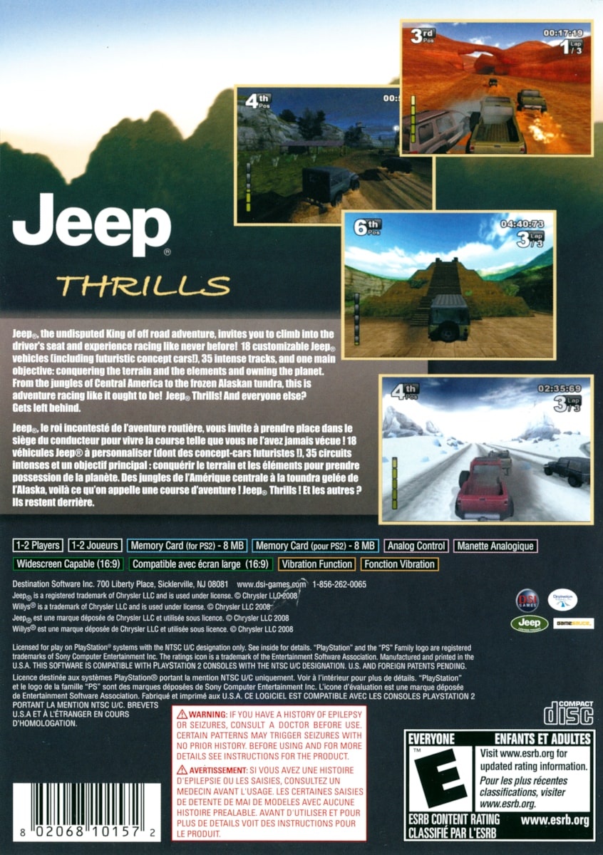 Capa do jogo Jeep Thrills