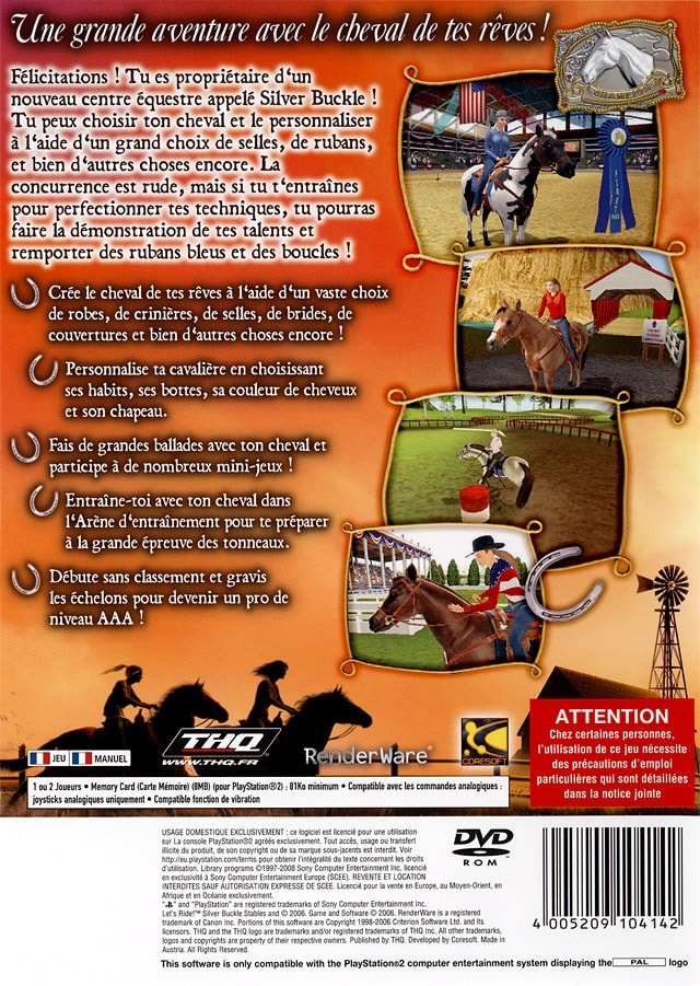 Capa do jogo Lets Ride: Silver Buckle Stables