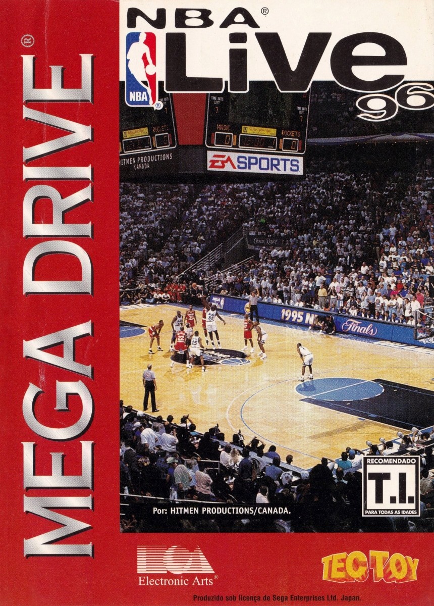 Capa do jogo NBA Live 96