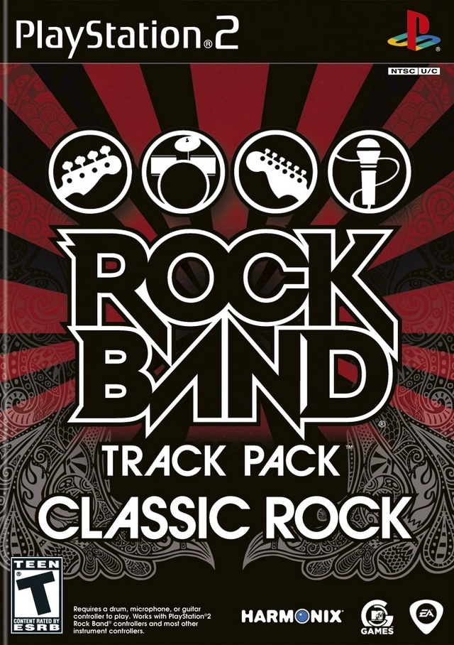 Capa do jogo Rock Band Track Pack Classic Rock