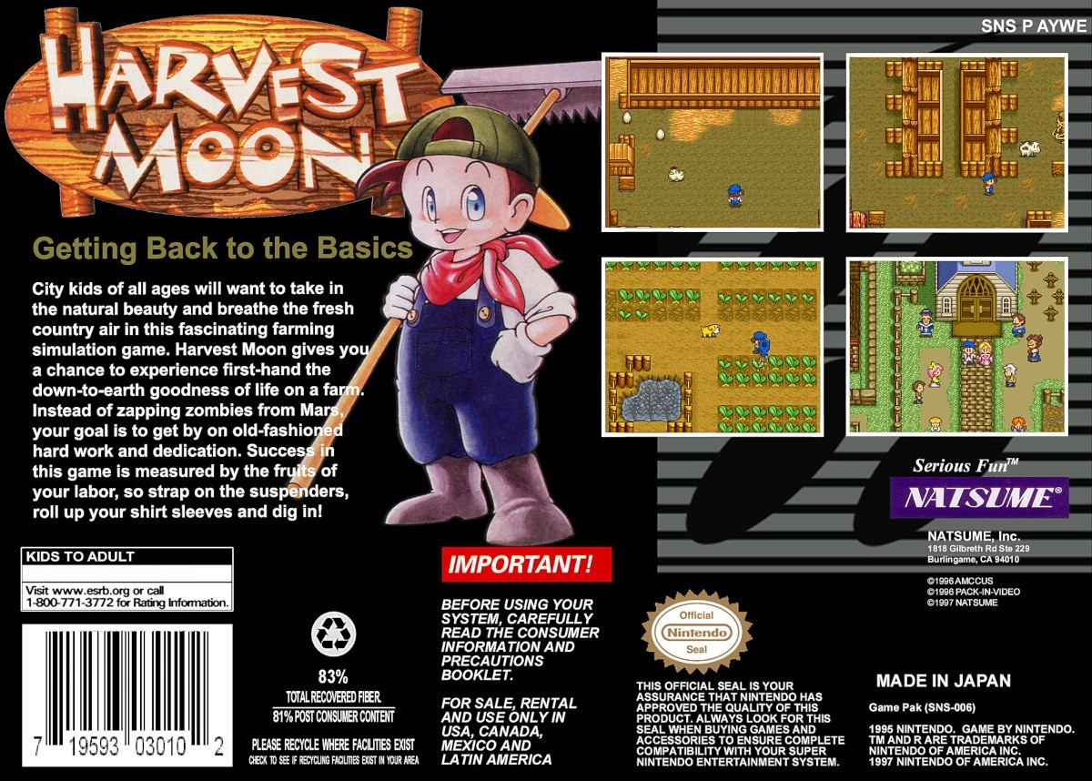 Capa do jogo Harvest Moon