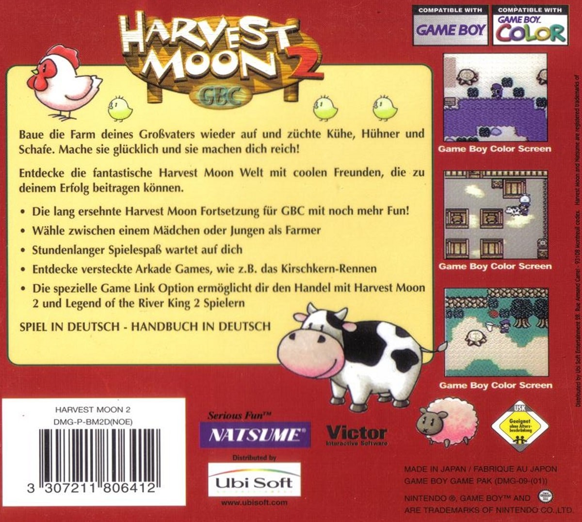 Capa do jogo Harvest Moon 2 GBC