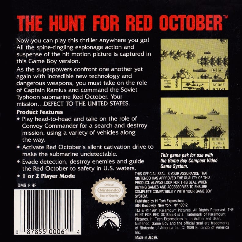 Capa do jogo The Hunt for Red October